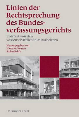 bokomslag Linien der Rechtsprechung des Bundesverfassungsgerichts - errtert von den wissenschaftlichen Mitarbeiterinnen und Mitarbeitern, Band 1, Linien der Rechtsprechung des Bundesverfassungsgerichts -