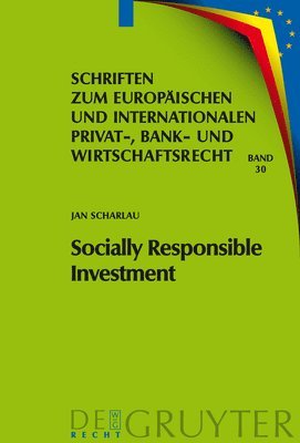 Jan Scharlau - Socially Responsible Investment, Inbunden