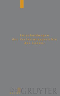 bokomslag Baden-Wurttemberg, Berlin, Brandenburg, Bremen, Hamburg, Hessen, Mecklenburg-Vorpommern, Niedersachsen, Saarland, Sachsen, Sachsen-Anhalt, Thuringen