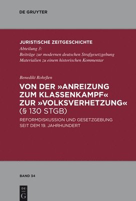 bokomslag Von Der Anreizung Zum Klassenkampf Zur Volksverhetzung (§ 130 Stgb)