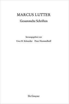 Peter Hommelhoff, Uwe H Schneider - Marcus Lutter. Gesammelte Schriften, Inbunden. Tillgänglighet: Tillfälligt slut