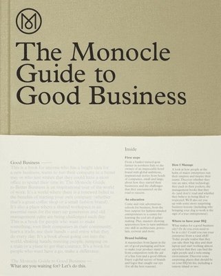Monocle, Monocle - Monocle Guide to Good Business, Inbunden