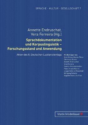 bokomslag Sprachdokumentation und Korpuslinguistik - Forschungsstand und Anwendung