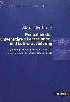 bokomslag Evaluation Der Universitaeren Lehrerinnen- Und Lehrerausbildung