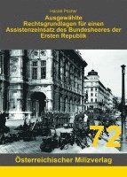 bokomslag Ausgewählte Rechtsgrundlagen für einen Assistenzeinsatz des Bundesheeres der Ersten Republik