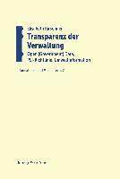bokomslag Transparenz der Verwaltung: Open (Government) Data, PSI-Richtlinie, Umweltinformation