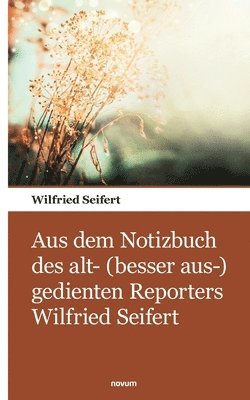 Aus dem Notizbuch des alt- (besser aus-) gedienten Reporters Wilfried Seifert