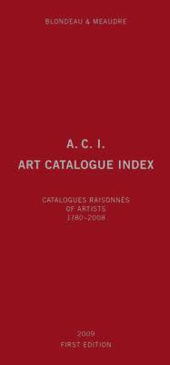 bokomslag A C.I.: Art Catalogue Index