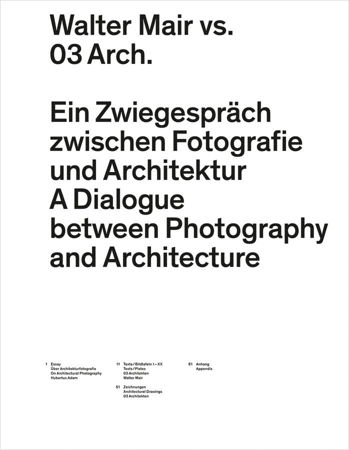 03 Architects, 03 Architects, Architects - Walter Mair vs. 03 Architects – A Dialogue Between Photography and Architecture, Häftad