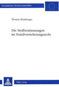 bokomslag Die Strafbestimmungen Im Sozialversicherungsrecht