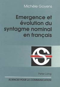 bokomslag Emergence Et volution Du Syntagme Nominal En Franais
