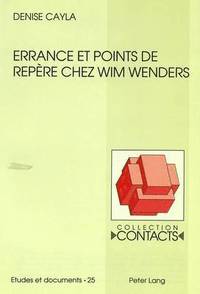 bokomslag Errance Et Points de Repre Chez Wim Wenders