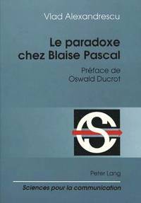 bokomslag Le Paradoxe Chez Blaise Pascal