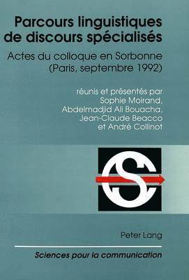 bokomslag Parcours Linguistiques de Discours Spcialiss