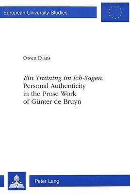Owen Evans - 'Ein Training im Ich-Sagen', Häftad