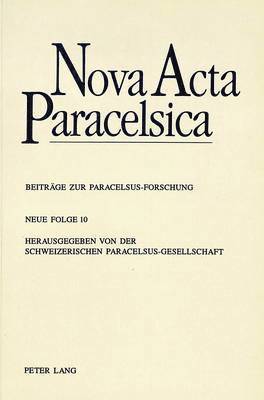 Alois M Haas - Nova ACTA Paracelsica, Häftad