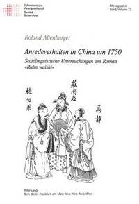 bokomslag Anredeverhalten in China Um 1750