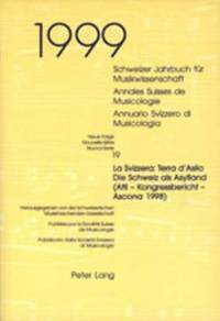 bokomslag Schweizer Jahrbuch Fuer Musikwissenschaft- Annales Suisses de Musicologie- Annuario Svizzero Di Musicologia