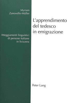 bokomslag L'Apprendimento del Tedesco in Emigrazione