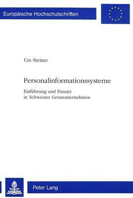 bokomslag Personalinformationssysteme