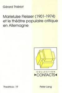 bokomslag Marieluise Fleisser (1901-1974) Et Le Thtre Populaire Critique En Allemagne