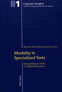 bokomslag Modality in Specialized Texts