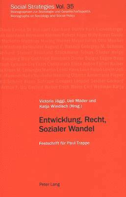 Entwicklung, Recht, Sozialer Wandel