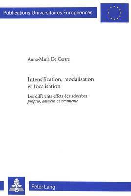 Intensification, Modalisation Et Focalisation 1