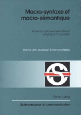 Macro-Syntaxe Et Macro-Smantique 1