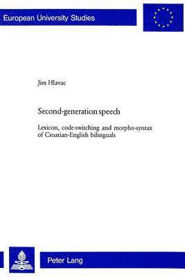 Jim Hlavac - Second-Generation Speech, Häftad