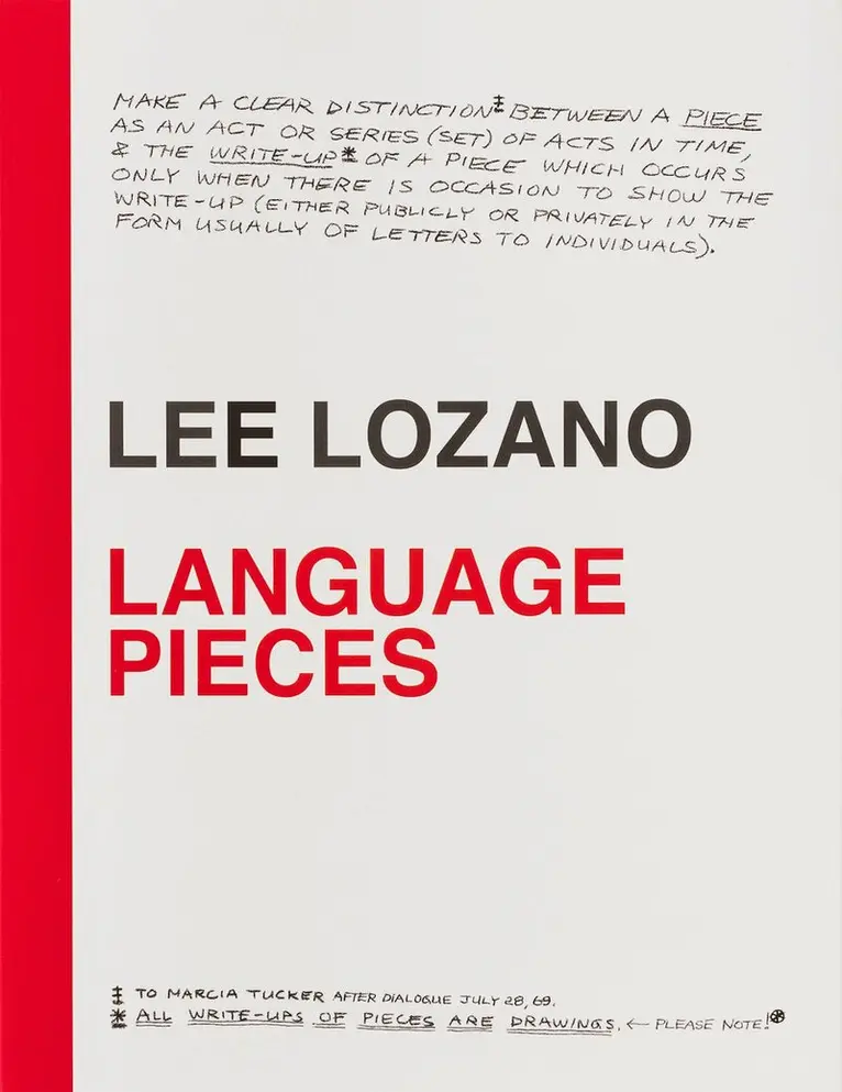 Lee Lozano: Language Pieces, Häftad. Tillgänglighet: Lägg i varukorg
