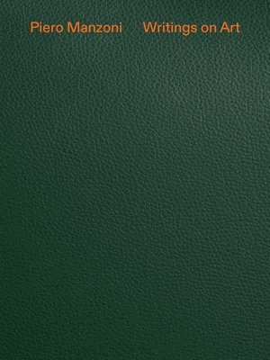 bokomslag Piero Manzoni: Writings on Art