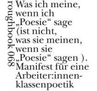 bokomslag Manifest für eine Arbeiter:innenklassenpoetik