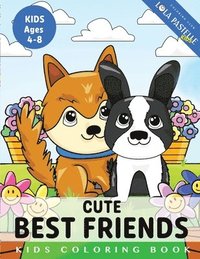 bokomslag Cute best friends Coloring Book for Kids