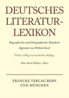 bokomslag Deutsches Literatur-Lexikon, Band 8, Hohberg- Kober