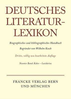 bokomslag Deutsches Literatur-Lexikon, Band 9, Kober - Lucidarius