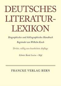 bokomslag Deutsches Literatur-Lexikon, Band 10, Lucius - Myss