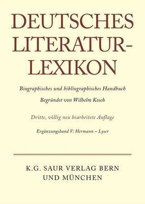 Deutsches Literatur-Lexikon, Ergnzungsband V, Hermann - Lyser 1