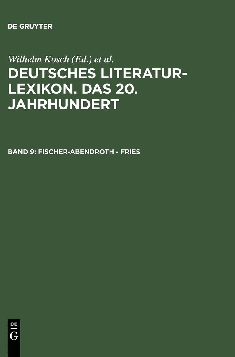 Fischer-Abendroth - Fries 1