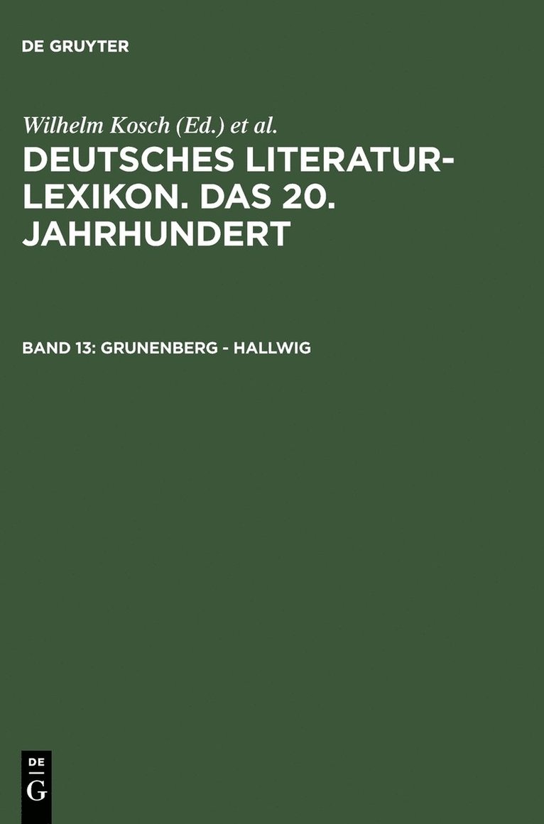 Lutz Hagestedt - Grunenberg - Hallwig, Inbunden