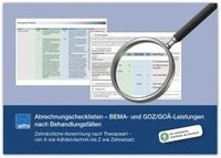 bokomslag Abrechnungschecklisten - BEMA- und GOZ/GOÄ-Leistungen nach Behandlungsfällen