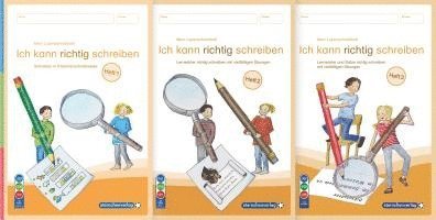 Mein Lupenschreibheft 1 bis 3 - Ich kann richtig schreiben - Ausgabe mit Artikelkennzeichnung (DaZ) 1