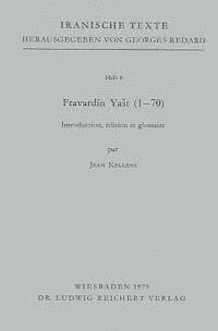 bokomslag Fravardin Yast (1 Bis 70): 'introduction, Edition Et Glossaire'