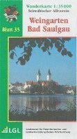 bokomslag Karte des Schwäbischen Albvereins 35 Weingarten - Bad Saulgau  1:35.000