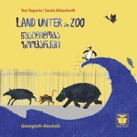 bokomslag Land unter im Zoo (Georgisch-Deutsch)