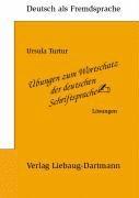 bokomslag Übungen zum Wortschatz der deutschen Schriftsprache. Lösungsbuch