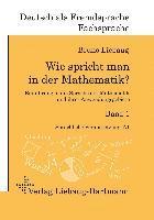 bokomslag Wie spricht man in der Mathematik? Bd. 1