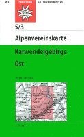 bokomslag DAV Alpenvereinskarte 05/3 Karwendelgebirge Ost 1 : 25 000