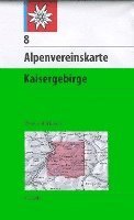 bokomslag DAV Alpenvereinskarte 08 Kaisergebirge 1 : 25 000 mit Wegmarkierungen und Skirouten