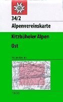 bokomslag DAV Alpenvereinskarte 34/2 Kitzbüheler Alpen Ost 1 : 50 000 Wegmarkierungen